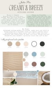 Styling guide with tips, message me if you want me to send you the text