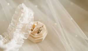 Wedding detail photo of rings