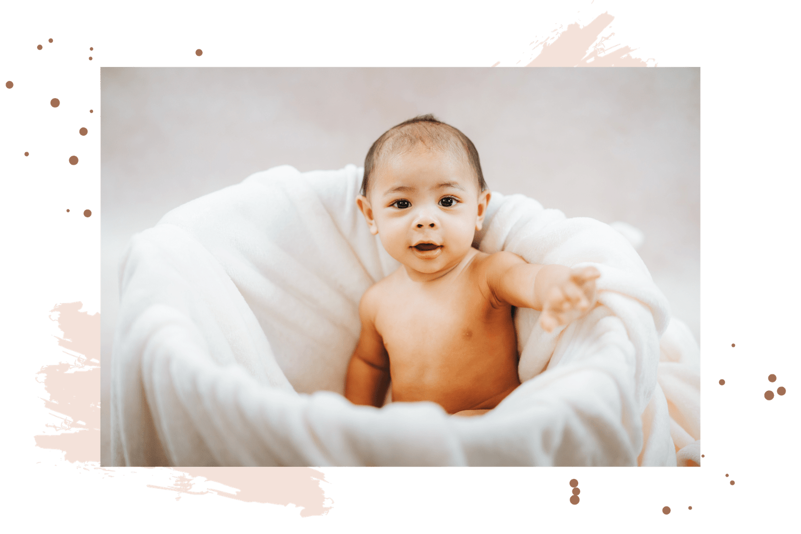 Baby Sitting In a Basket