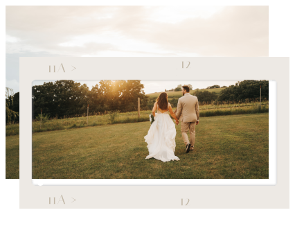 Wedding Photo Inside A Frame