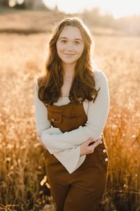 Senior girl in Sioux Falls wheatgrass