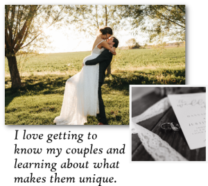 Wedding couple with bride being lifted up by groom