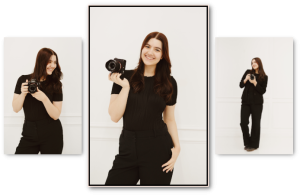Photographer in Sioux Falls holding camera collage
